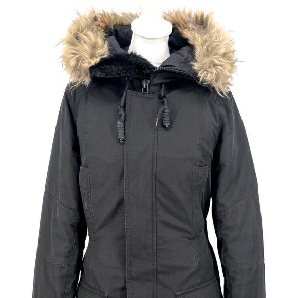 Aritzia TNA The Bancroft Black Premium Goose Down Slim Fit Parka Women's Coat S - Picture 3 of 16